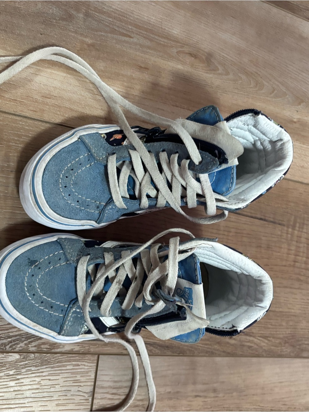 Kids High-Top Casual Sneakers in Blue